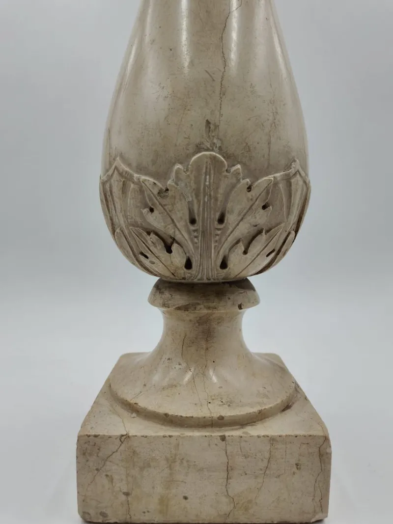 Pamono Architectural Turned Column in Botticino Marble, Italy, 1810> Pedestals And Columns
