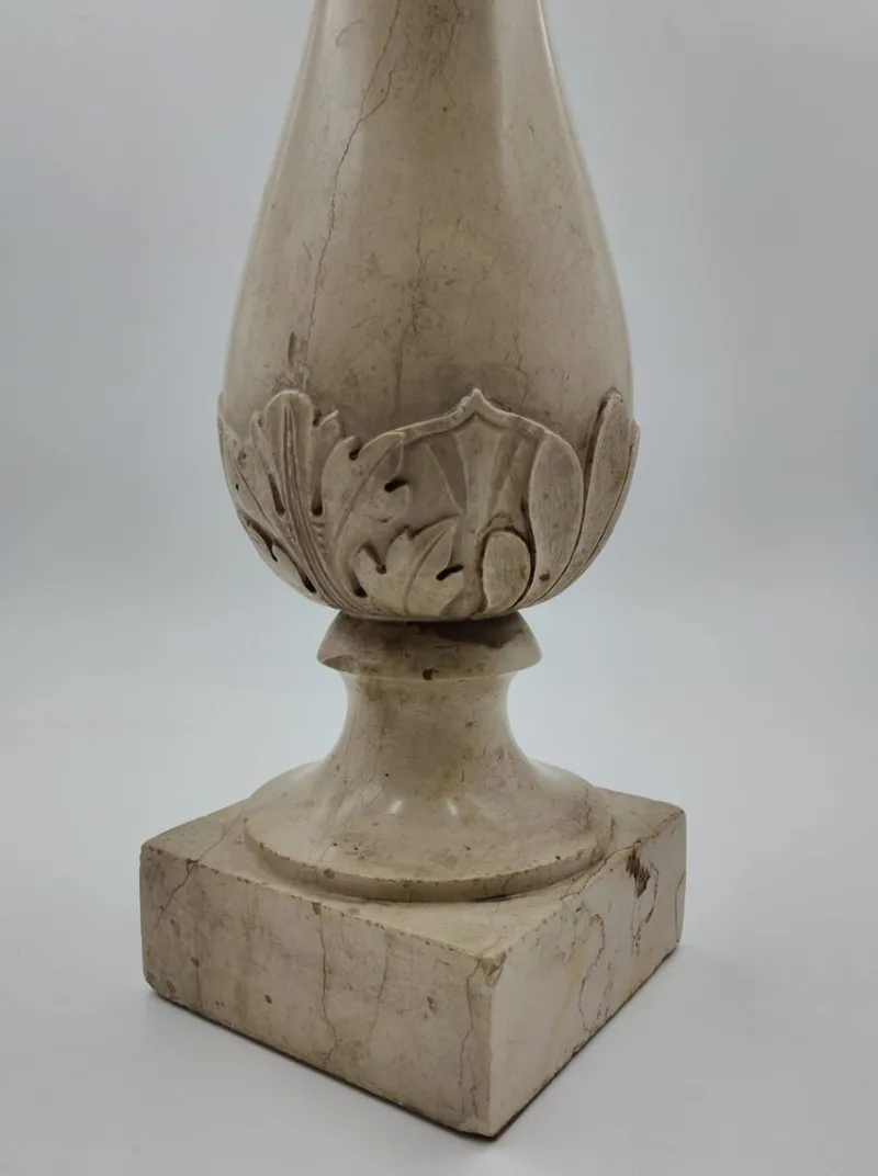 Pamono Architectural Turned Column in Botticino Marble, Italy, 1810> Pedestals And Columns