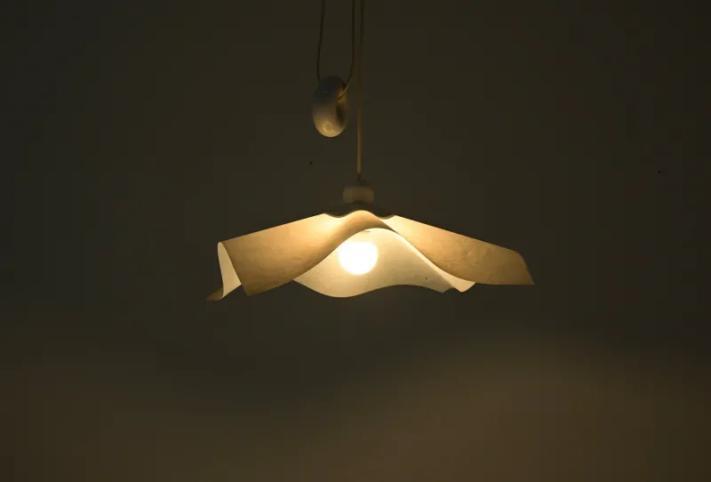 Pamono Area 50 Hanging Lamp attributed to Mario Bellini for Artemide, 1970s> Ceiling Lights
