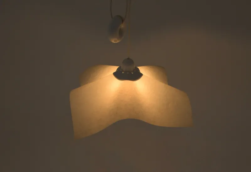 Pamono Area 50 Hanging Lamp attributed to Mario Bellini for Artemide, 1970s> Ceiling Lights