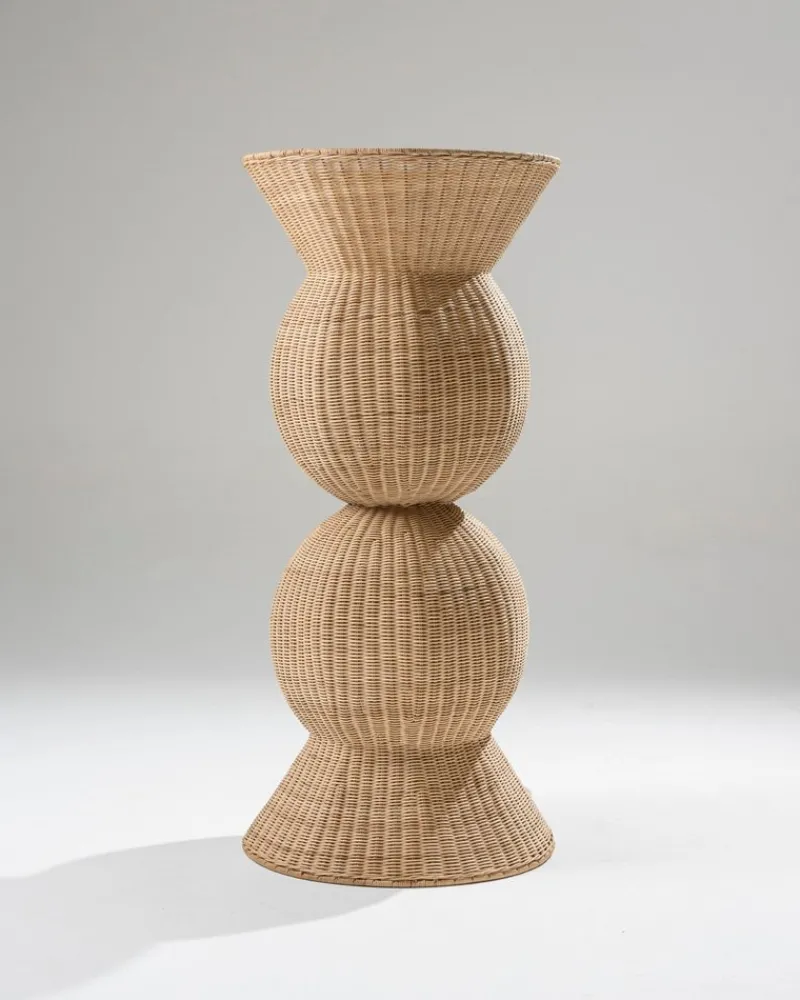 Pamono Ares Column in Rattan from Heaps & Woods, 2010s> Pedestals And Columns