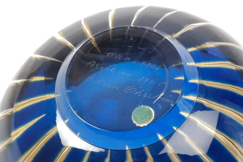 Online Pamono Ariel Glass Bowl by Edvin Öhrström for Orrefors, 1940s
