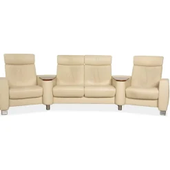 Pamono Arion Four-Seater Sofa in Leather from Stressless> Couches & Sofas