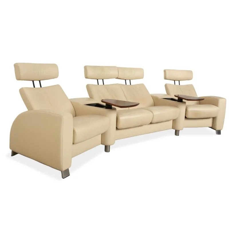 Pamono Arion Four-Seater Sofa in Leather from Stressless> Couches & Sofas