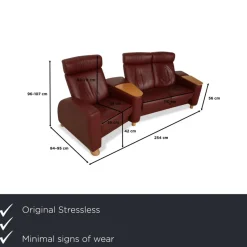 Best Pamono Arion Three-Seater Sofa in Leather from Stressless