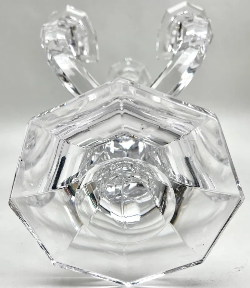 Best Pamono 5-Arm Crystal Candlestick from Val Saint Lambert, Belgium, 1930s