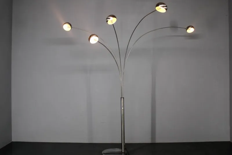 New Pamono 5-Arm Floor Lamp from Cottex, Sweden, 1970s