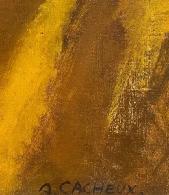 Clearance Pamono Armand Cacheux, Mme. Cacheux 2, Oil on Canvas