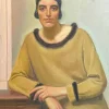 Online Pamono Armand Cacheux, Portrait of Miss Cacheux, Oil on Canvas