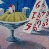 New Pamono Armando Orfeo - Card Game - Original Oil Painting - 1999