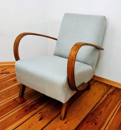 Pamono Armchair attributed to Jendrich Halabala for Up Závody, Former Czechoslovakia, 1950s><noscript><img width=