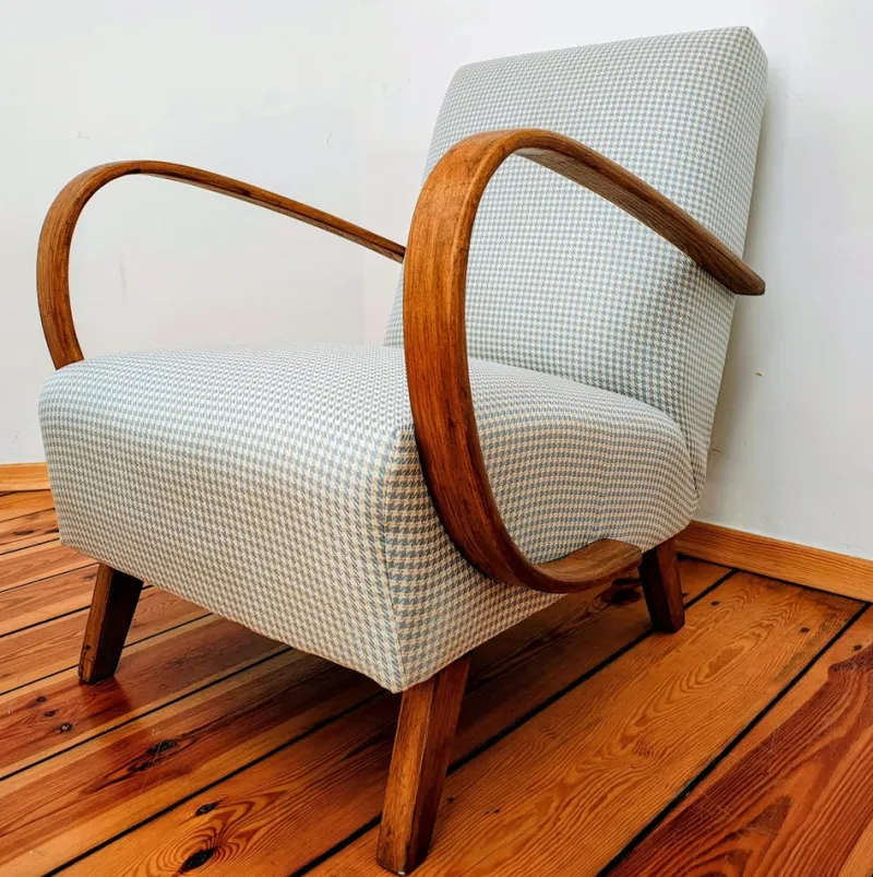 Pamono Armchair attributed to Jendrich Halabala for Up Závody, Former Czechoslovakia, 1950s> Lounge Chairs & Armchairs