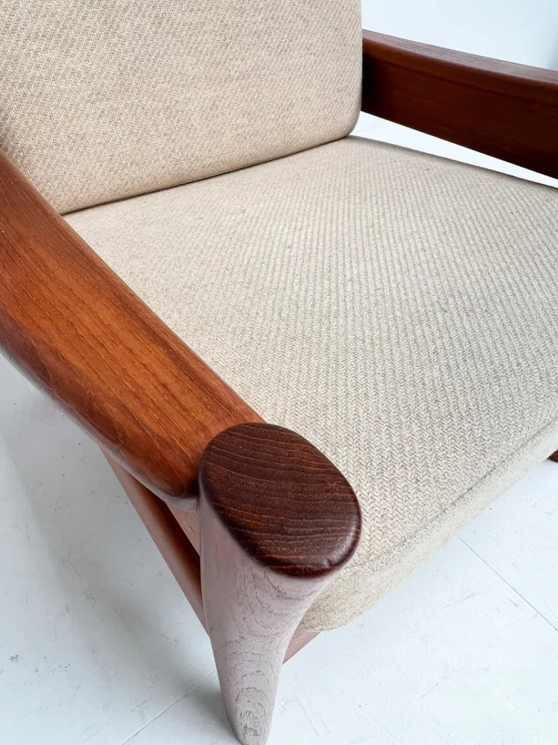 Pamono Armchair in Wood from Dyrlund, 1960s> Lounge Chairs & Armchairs