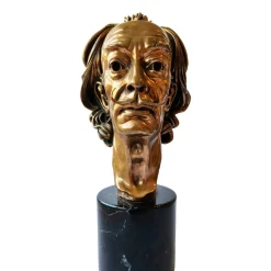 Pamono Arno Breker, Bust of Salvador Dalí, 1975, Bronze with Marble Base> Sculpture