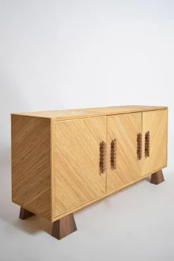 Pamono Arrabida Rattan and Walnut Sideboard by Barracuda Interiors><noscript><img width=