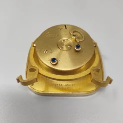 Pamono Art Deco Alarm Clock 24k Gold Plated from Cartier, 1980s><noscript><img width=