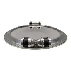 Pamono Art Deco Aluminium Tray with Mirror, 1930s><noscript><img width=