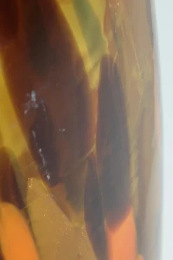 Pamono Art Deco Amber and Spotted Gold Avventurina Murano Glass Vase, 1930s><noscript><img width=