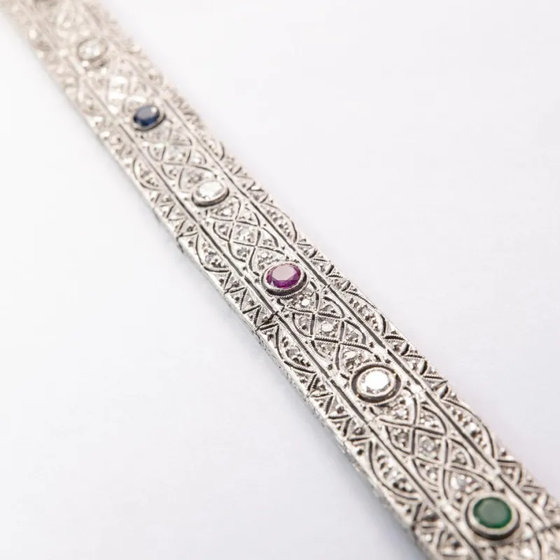 Pamono Art Deco Armband in Platium, 1920s> Bracelets