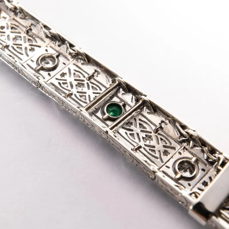 Pamono Art Deco Armband in Platium, 1920s> Bracelets