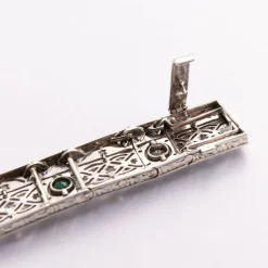 Pamono Art Deco Armband in Platium, 1920s><noscript><img width=