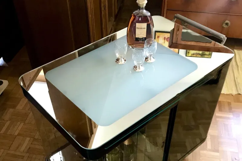 Pamono Art Deco Bar Trolley, 1940s> Serving Bar Carts & Trolleys