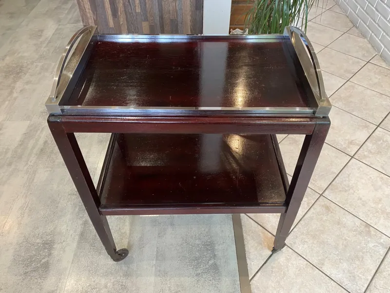Pamono Art Deco Bar Trolley with Removable Tray, 1930s> Serving Bar Carts & Trolleys