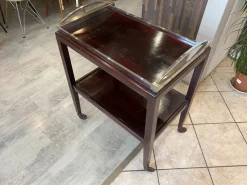 Pamono Art Deco Bar Trolley with Removable Tray, 1930s><noscript><img width=