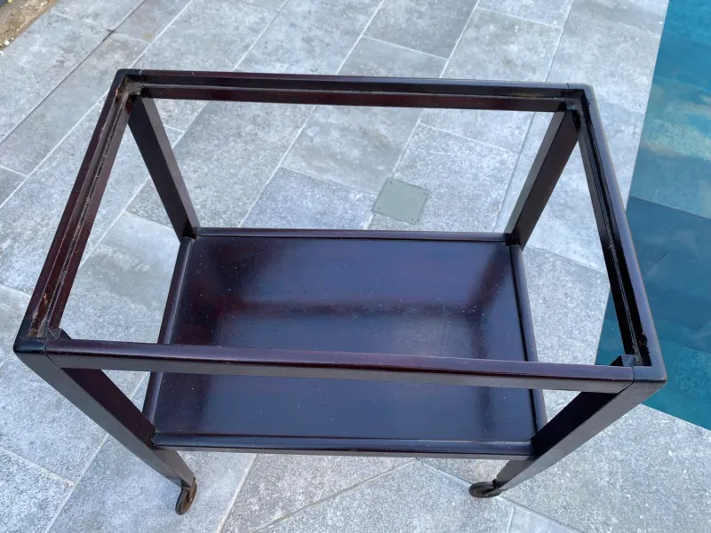 Pamono Art Deco Bar Trolley with Removable Tray, 1930s> Serving Bar Carts & Trolleys
