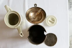 Pamono Art Deco Bauhaus Coffee & Tea Service by Atelier Mayer for Hutschenreuther WMF, 1930s, Set of 4><noscript><img width=