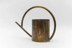 Hot Pamono Art Deco Bauhaus Watering Can in Massive Brass, Germany, 1950s