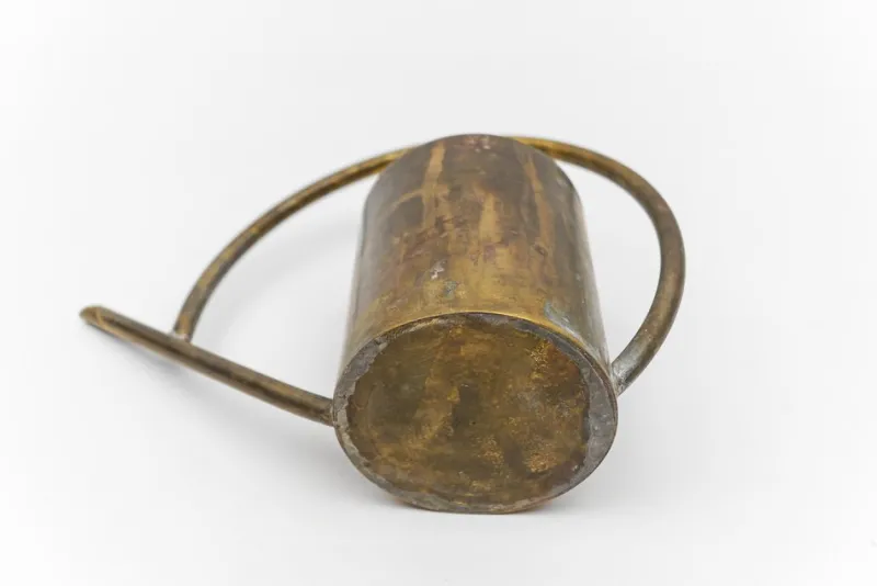 Hot Pamono Art Deco Bauhaus Watering Can in Massive Brass, Germany, 1950s