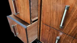 Discount Pamono Art Deco Bedside Cabinets in Walnut, 1930s, Set of 2