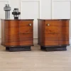 Clearance Pamono Art Deco Bedside Cabinets, Set of 2