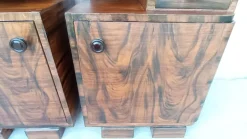 Pamono Art Deco Bedside Tables by Jindrich Halabala, 1940s, Set of 2><noscript><img width=