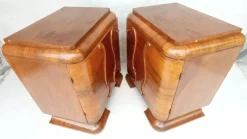 Pamono Art Deco Bedside Tables by Jindrich Halabala for Up Závody, 1930s, Set of 2><noscript><img width=