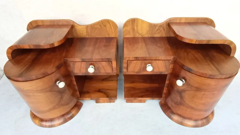 Discount Pamono Art Deco Bedside Tables by Jindřich Halabala for Up Závody, 1930s, Set of 2