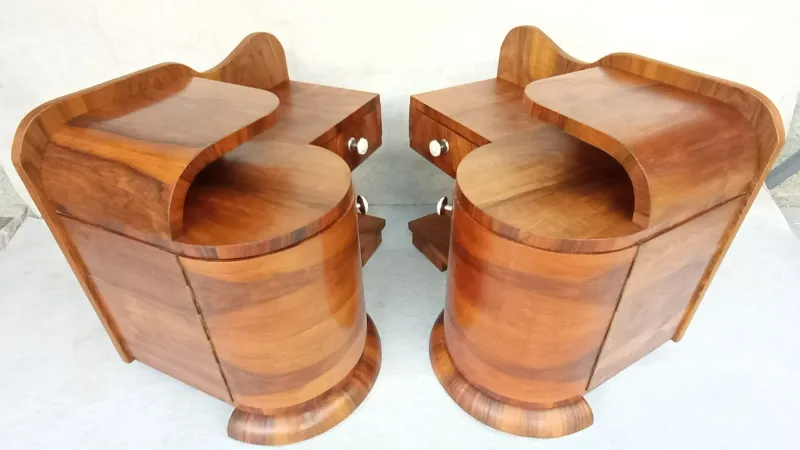 Discount Pamono Art Deco Bedside Tables by Jindřich Halabala for Up Závody, 1930s, Set of 2