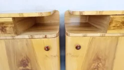 Clearance Pamono Art Deco Bedside Tables by Jindřich Halabala for Up Závody, 1950s, Set of 2