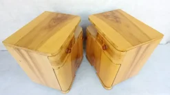 Clearance Pamono Art Deco Bedside Tables by Jindřich Halabala for Up Závody, 1950s, Set of 2