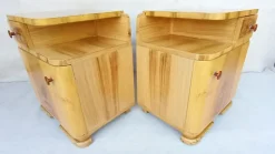 Clearance Pamono Art Deco Bedside Tables by Jindřich Halabala for Up Závody, 1950s, Set of 2