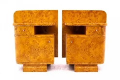 Best Pamono Art Deco Bedside Tables, Poland, 1930s, Set of 2