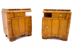 Pamono Art Deco Bedside Tables, 1950s, Set of 2> Nightstands