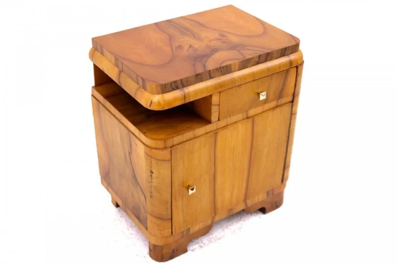 Pamono Art Deco Bedside Tables, 1950s, Set of 2> Nightstands