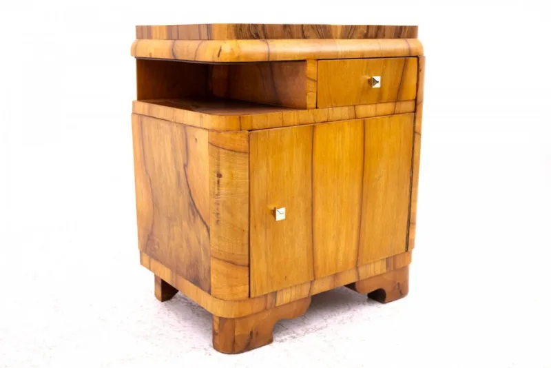 Pamono Art Deco Bedside Tables, 1950s, Set of 2> Nightstands