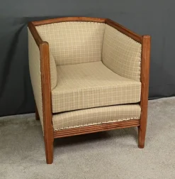 Pamono Art Deco Beech Armchair, 1930s><noscript><img width=