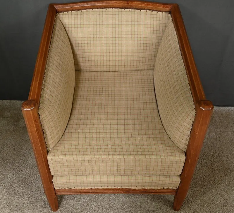 Pamono Art Deco Beech Armchair, 1930s> Lounge Chairs & Armchairs
