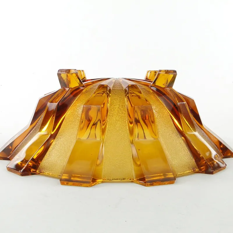 Pamono Art Deco Belgian Bowl by Val Saint Lambert, 1950s> Bowls