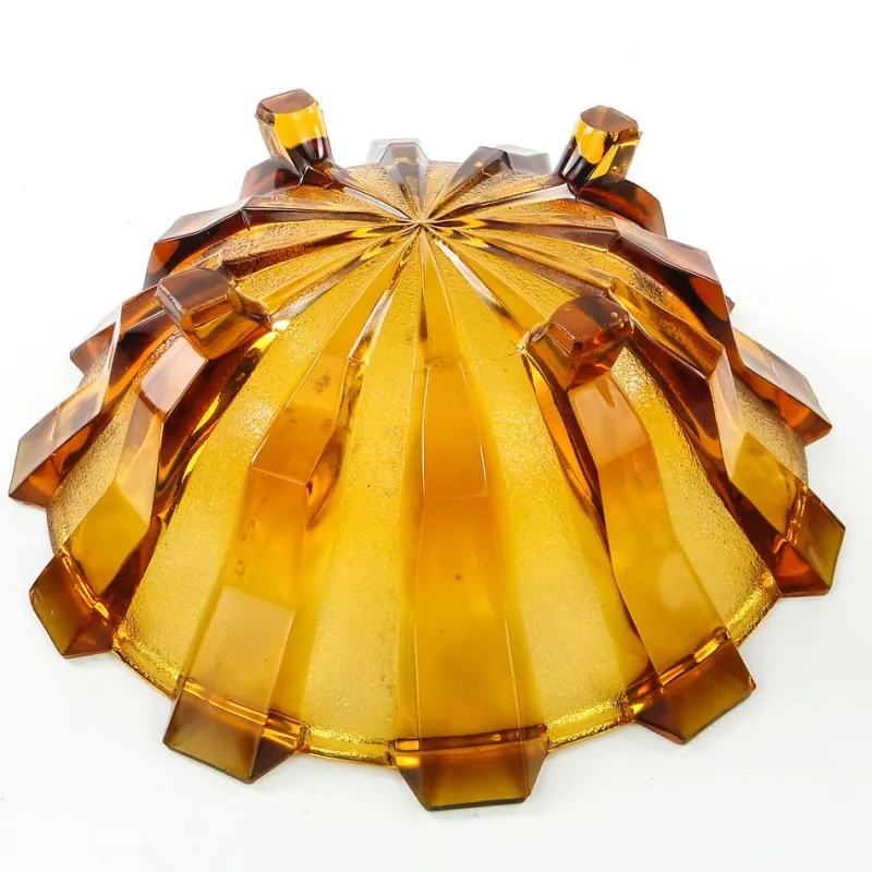 Pamono Art Deco Belgian Bowl by Val Saint Lambert, 1950s> Bowls