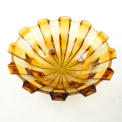 Pamono Art Deco Belgian Bowl by Val Saint Lambert, 1950s><noscript><img width=